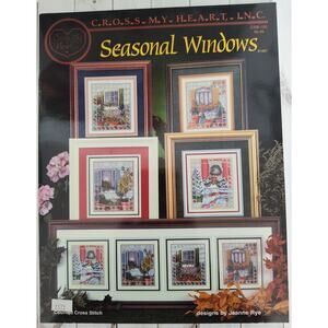 Cross My Heart Seasonal Spring, Summer, Fall, Winter Windows Stitch Patterns